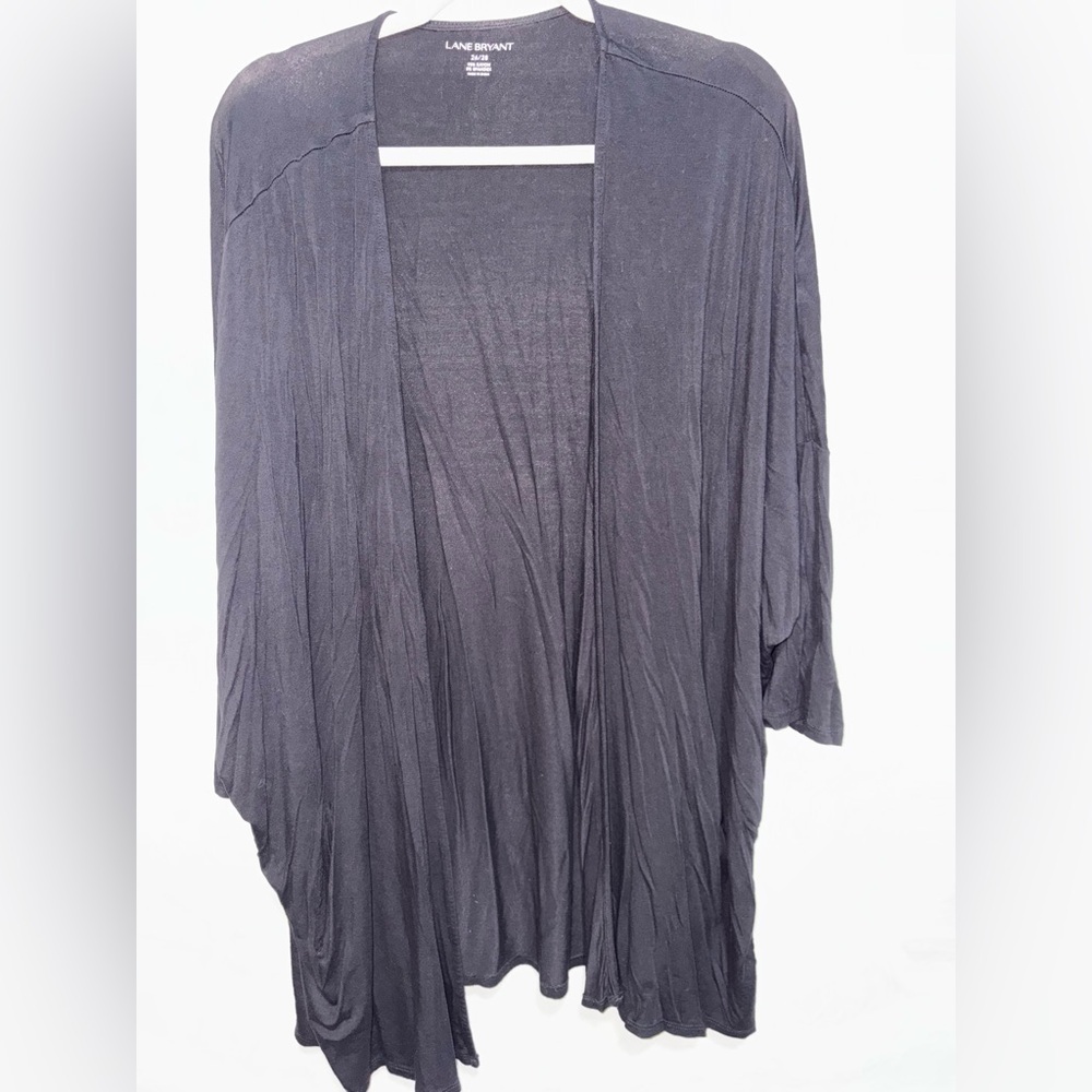 Lane Bryant Black Open Front Cardigan